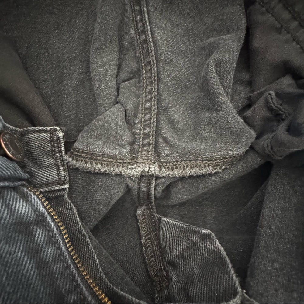 Levi’s 94 Baggy Jeans 30 Black Gray Washed High Rise Wide Leg Skater Denim - Picture 5 of 7